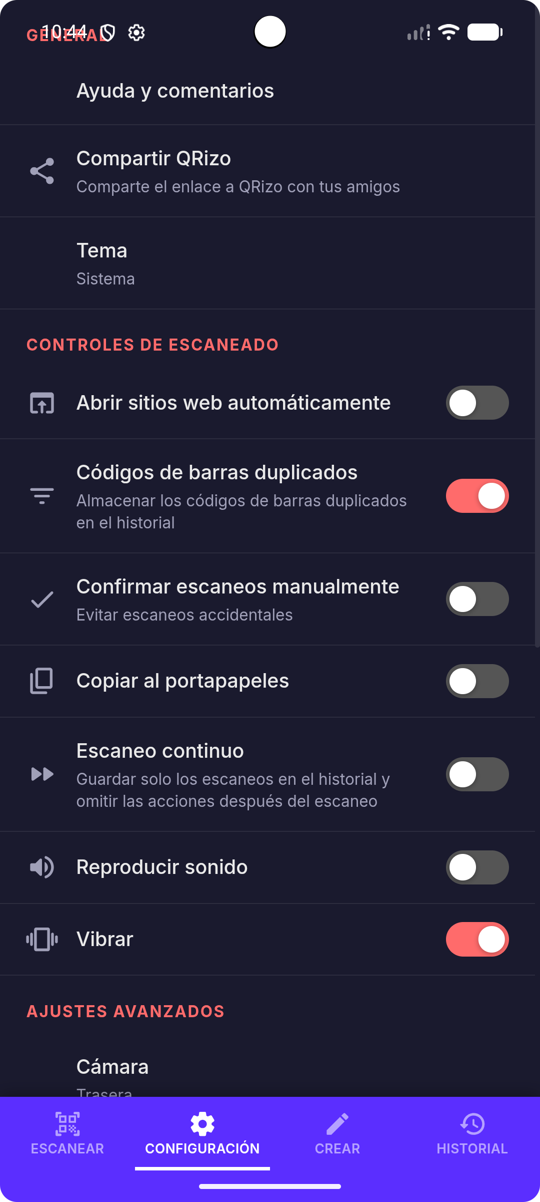QRizo Screenshot 2